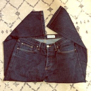 Gustin Designer Jeans Sz. 33 Raw Finish.